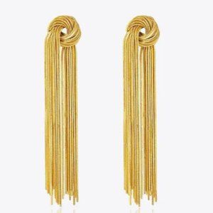 18K Gold Plated Fringe Earrings